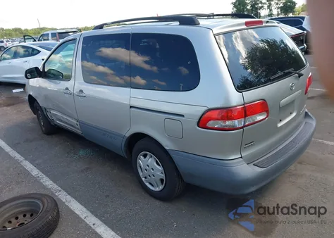 2002 Toyota Sienna Ce z USA, uszkodzony, nr VIN 4T3ZF19C32U497701